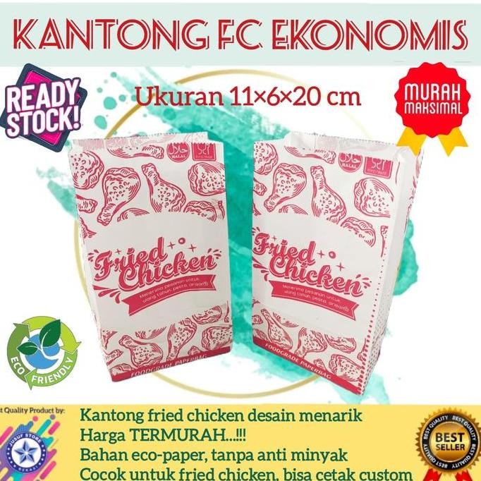 

ready stock Kantong Kertas 20x11x6cm 100pcs