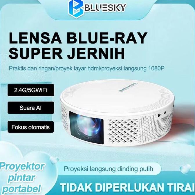 T269 Smart Projector Android OS 450ANSI 10000 Lumens 1920x1080P HD