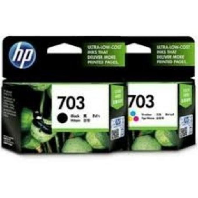 tinta cartridge hp 703 black & 703 color original for D730,F735,K109