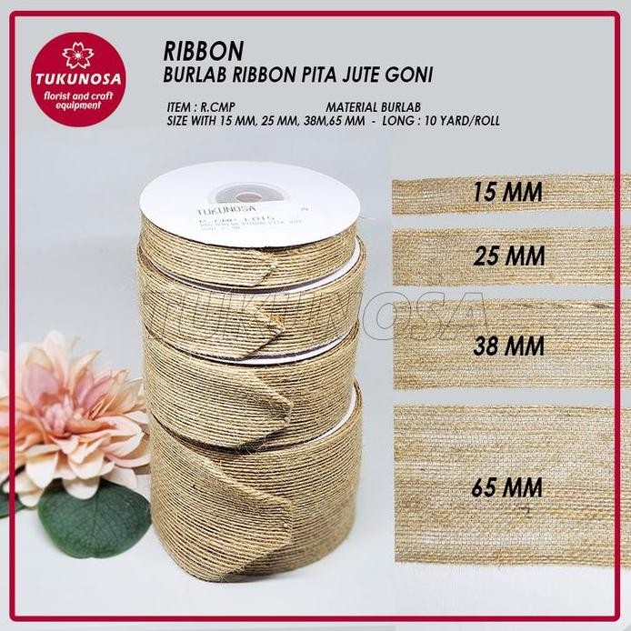 

ready stock BURLAB RIBBON PITA JUTE GONI / ROLL - PITA KADO PITA GONI PITA VINTAGE