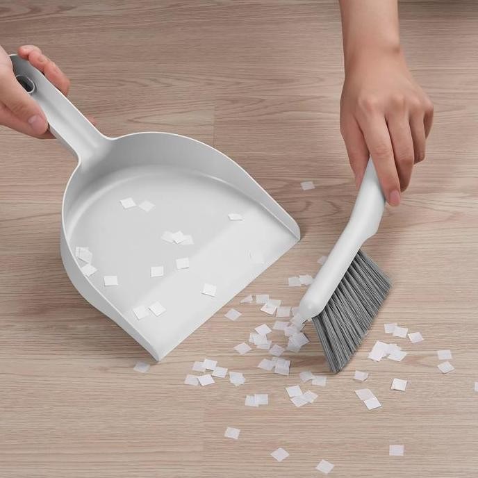 ready  A536 - Set Sapu Pengki Lantai Mobil Premium Set Dust Pan Brush