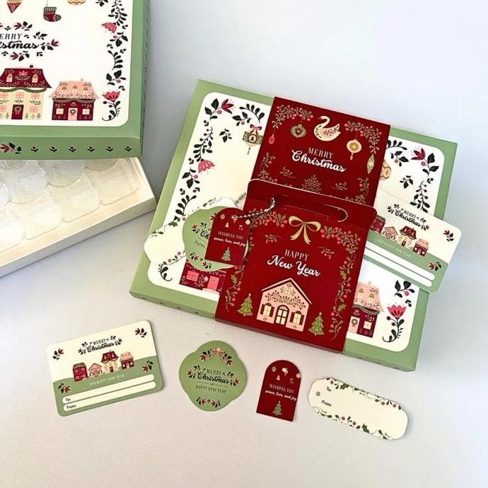 

ready stock 10 Set Box Nastar Sekat Natal Hope Christmas Box