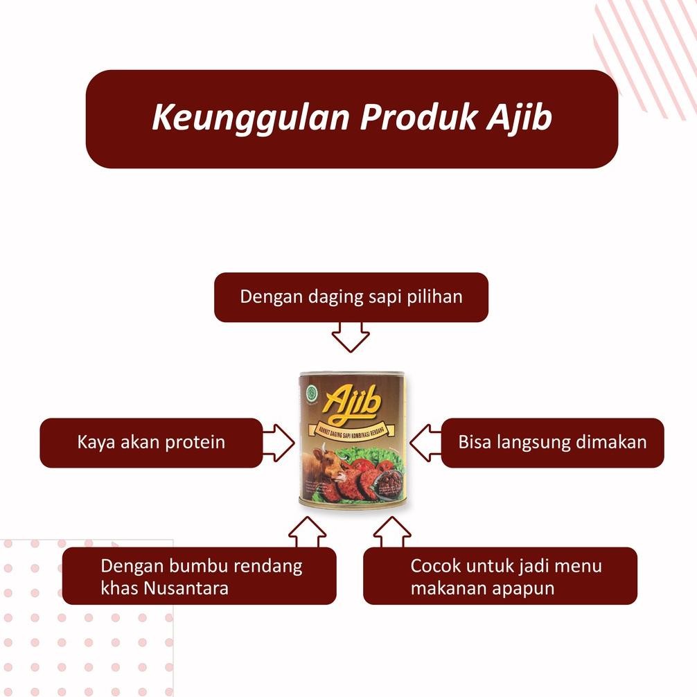 

ready Ajib Kornet Sapi Bumbu Rendang 340gr murah