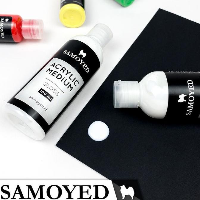 

ready Cairan Pengencer Cat Lukis Akrilik / Acrylic Painting Liquid Medium / Varnish 100 ml Samoyed ACMD