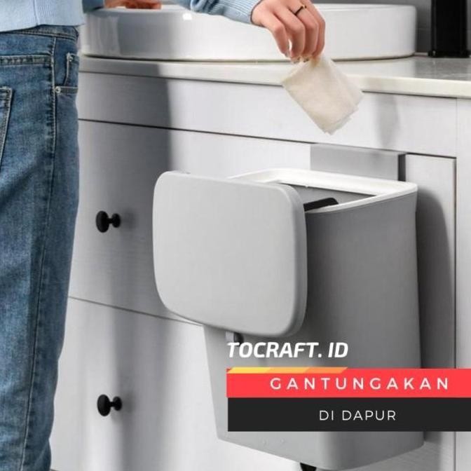 ready  Tempat Sampah Gantung Dapur Plastik Sampah Tempel Dinding Toilet Kamar Mandi