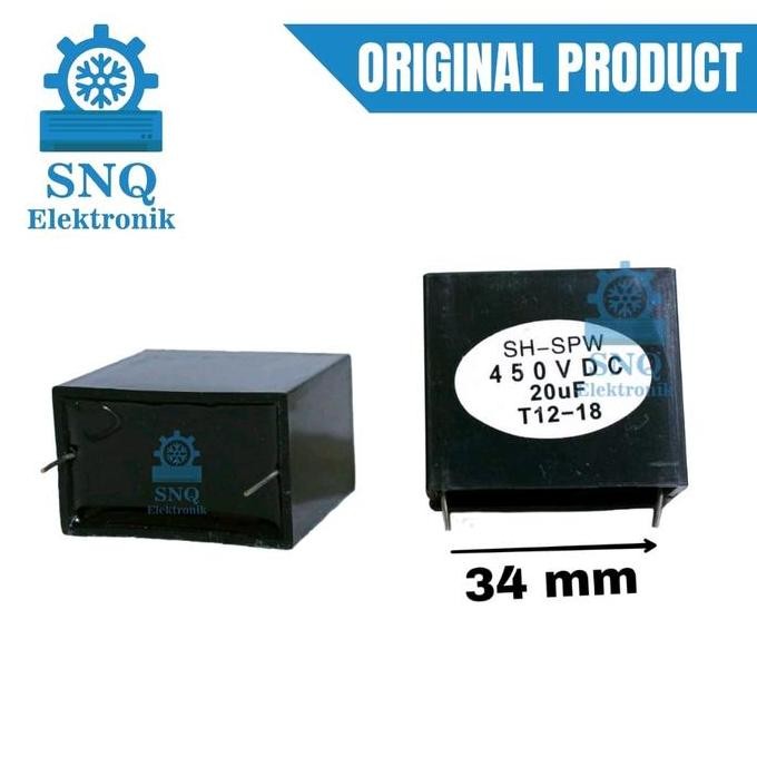 new  Capasitor daikin inverter 1 PK 20 uf 450VDC / Kapasitor outdoor AC Daikin inverter