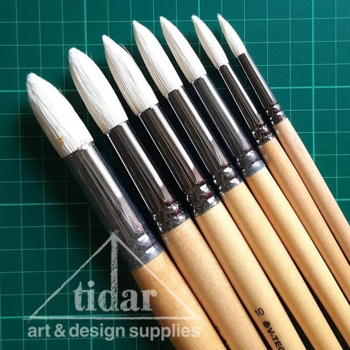 

ready V-Tec Artist Brush 589R - Kuas lukis Vtec Bulat / Round