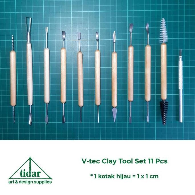 

ready V-Tec Clay Tool Set E88/11 - Pottery Sculpting Tool - Butsir