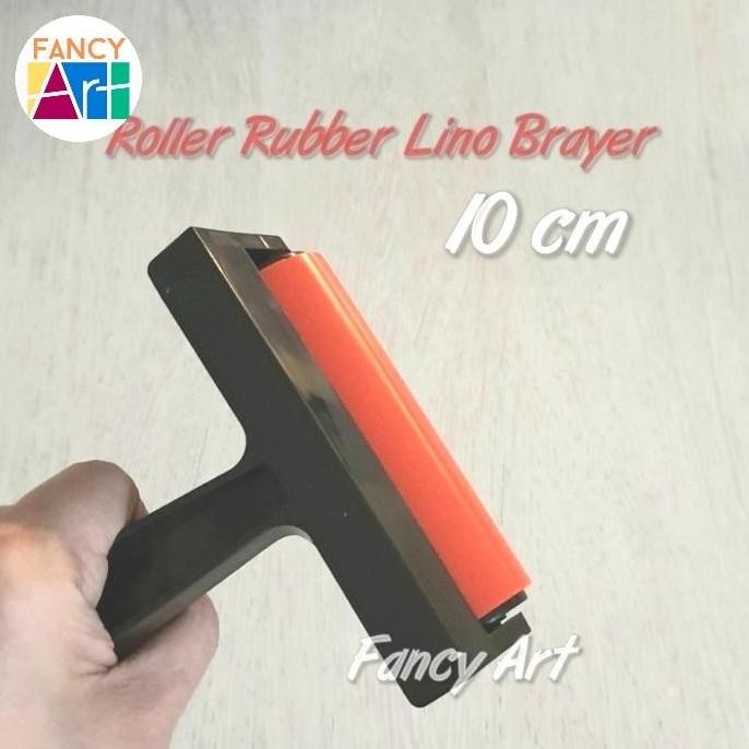 

ready V-TEC Roll Rubber Lino Brayer 10cm - Roller Lukis