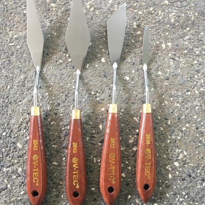 

ready Termurah V-tec pisau palet / Paint knife / Seri 20xx satuan / Pisau Lukis Painting Vtec