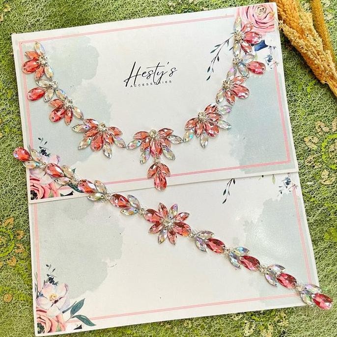 Payet Rangkai HN42 Leher & pinggang /bisa custom warna Elegant murah