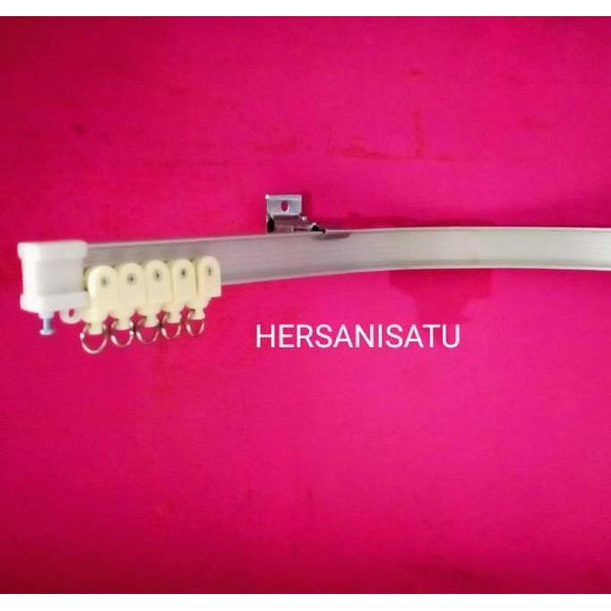 Rel Gorden Lengkung Rollet Gordyn Siku Flexibel Batang Hordeng Elastis murah
