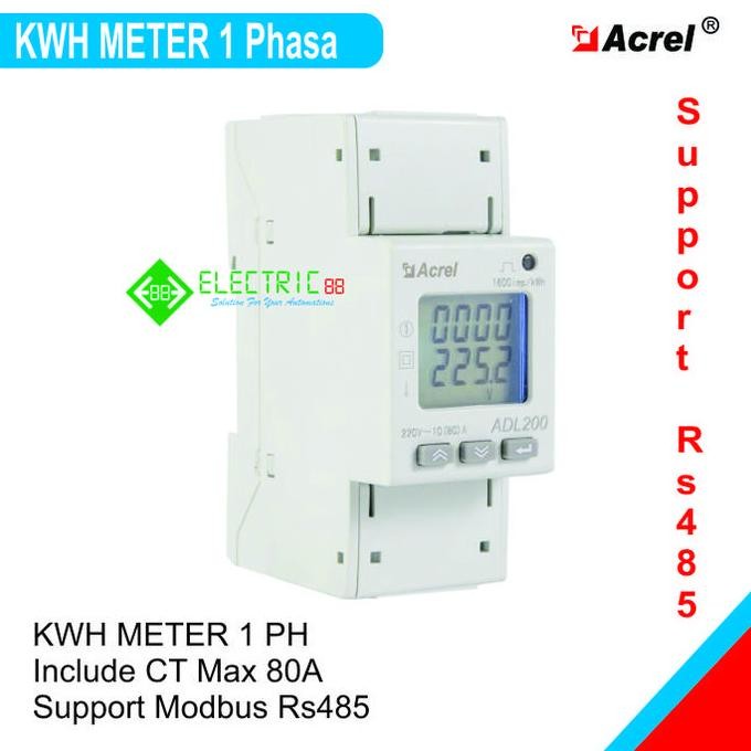 KWH METER 1 Phase Modbus Rs485