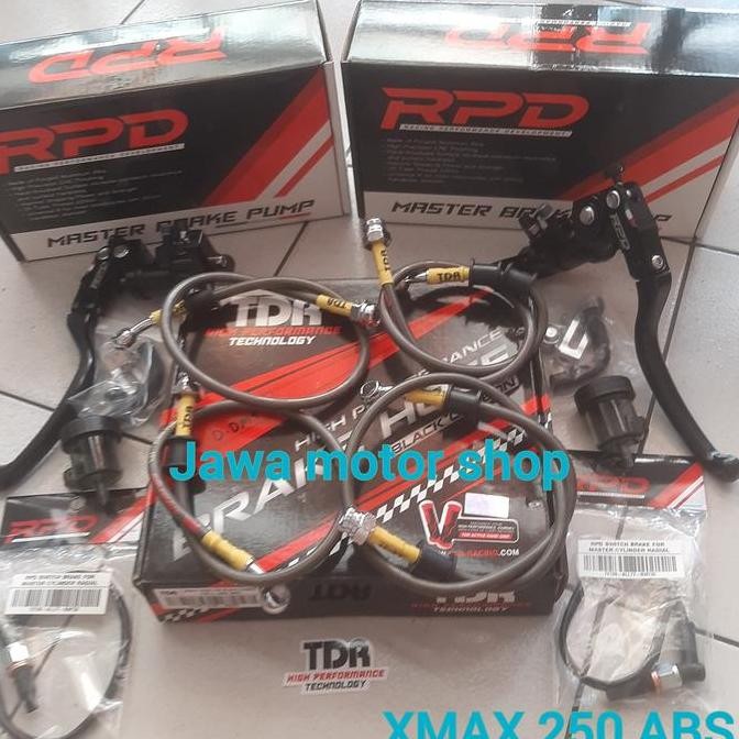 PAKET Selang Rem + Master Rem XMAX 250 ABS TDR CARBON +D