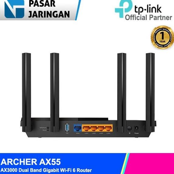 ready  TP-LINK Archer AX55 AX3000 Dual Band Gigabit Wi-Fi 6 Router