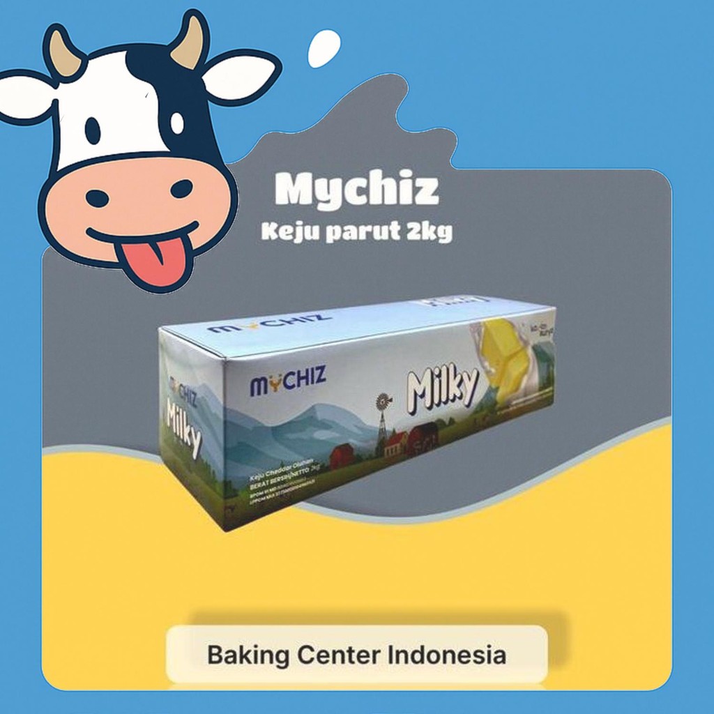 

Diskon Keju Mychiz Milky 2Kg Cheddar