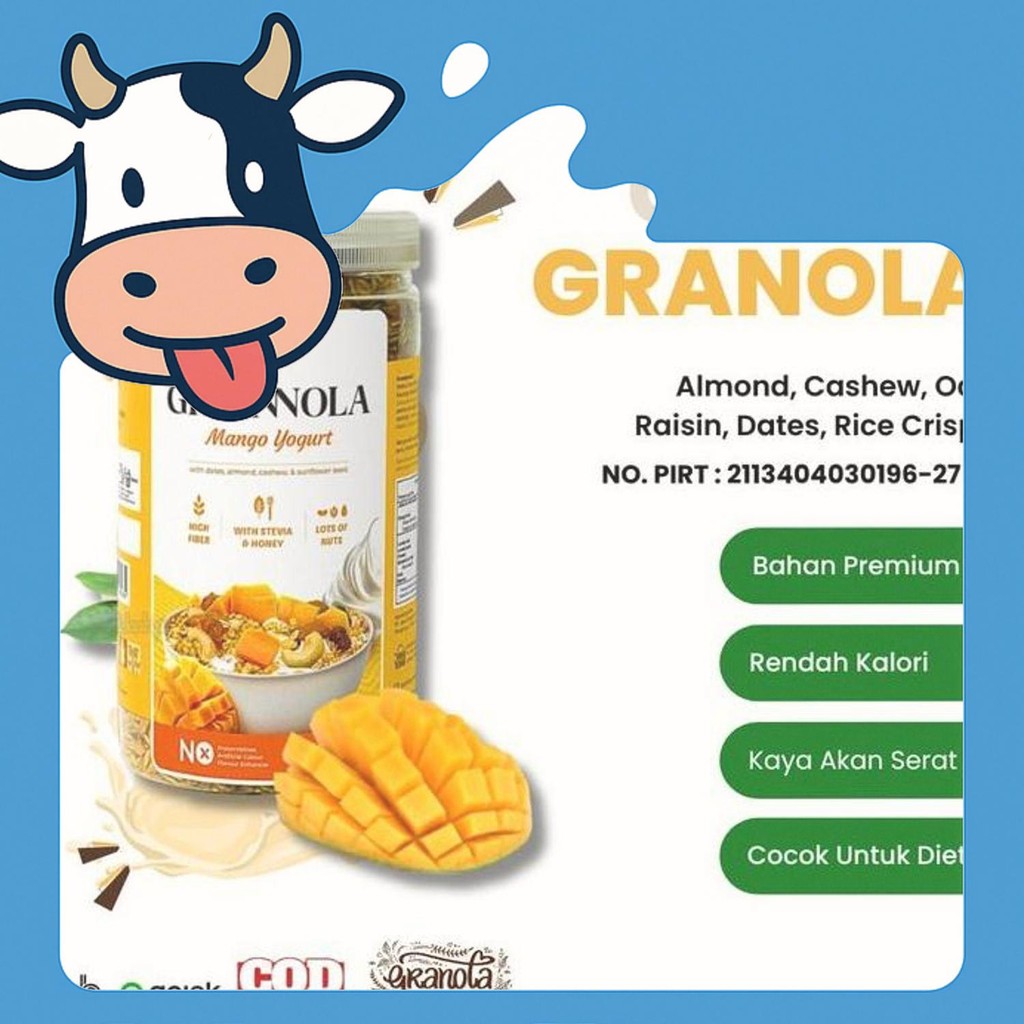 

Diskon Granola Timur Tengah [Varian Terbaru Original] 500 Gr Manggo Milky Milk And Cheese And Cream Sereal Sarapan Sehat Oatmeal With Granola