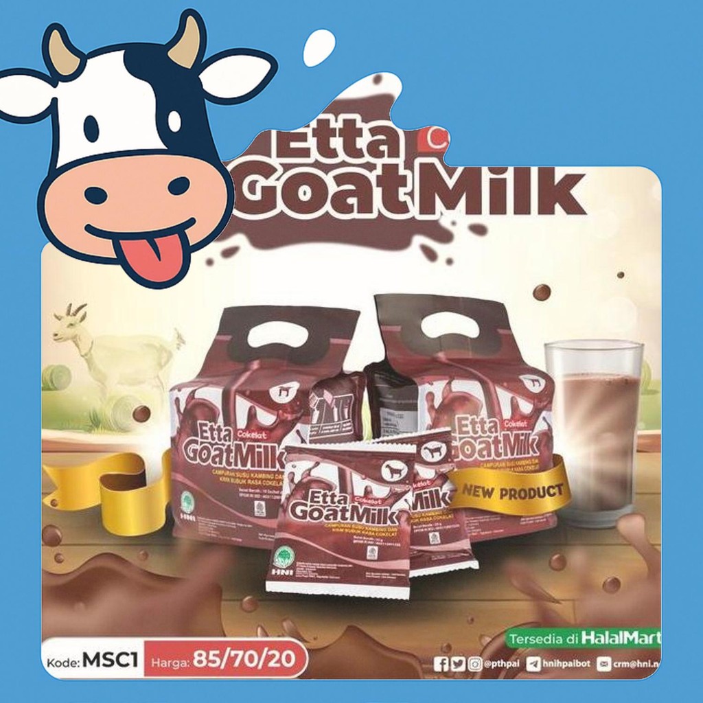 

Etta Goat Milk Cokelat Hni Hpai - Egm Coklat - Ori