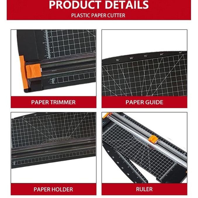 

Alat Pemotong Kertas Paper Cutter A4 Plastic Paper Trimmer Scrapbooking Cutting Machine Precision DIY Craft Photo Paper Cutter Die Cutting Mat Machine Trimmer