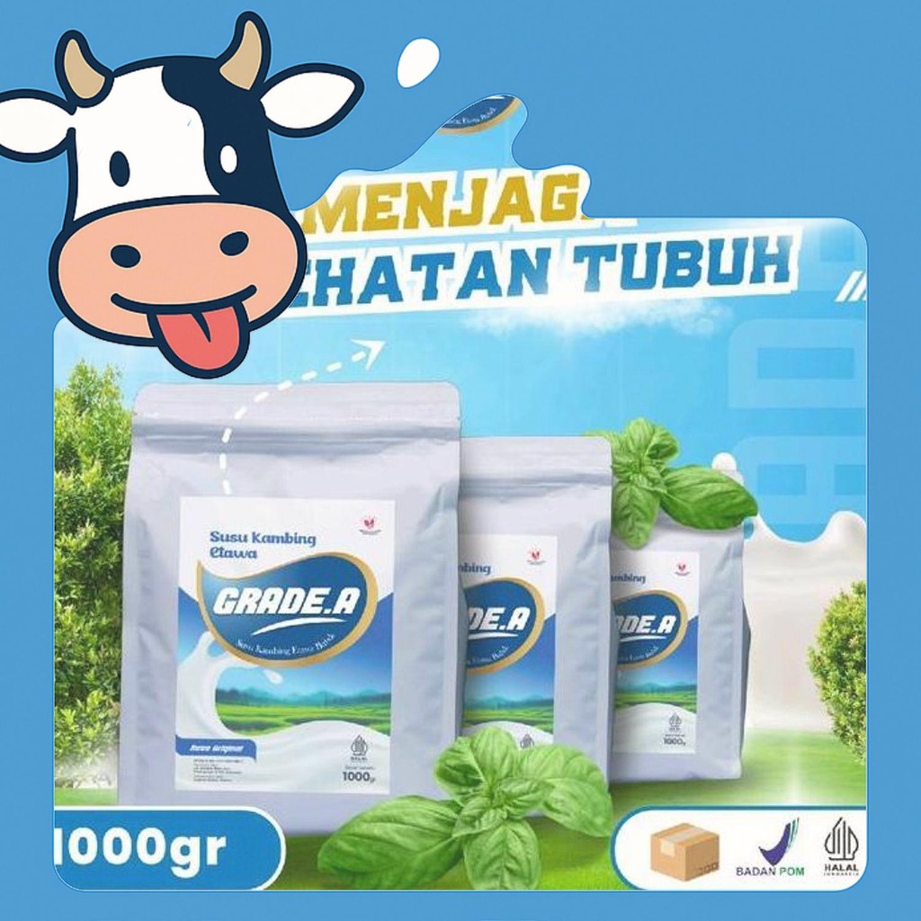 

Susu Kambing Etawa Grade-A1 Rasa Original 1000Gr[Bpom]
