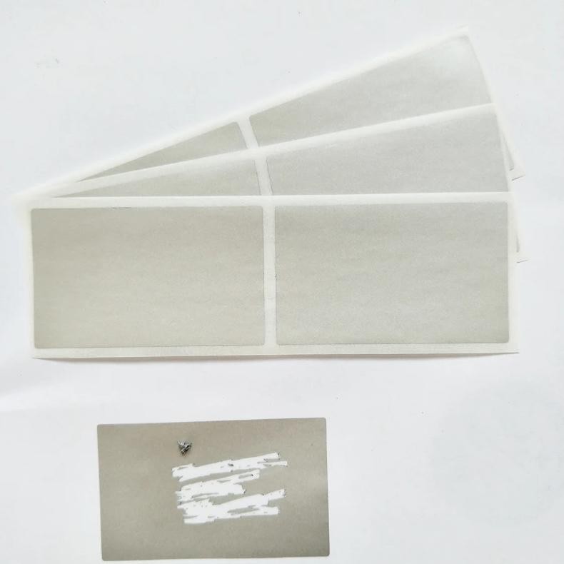 

35*58mm 50pcs Silver Gold Adhesive SCRATCH OFF Stickers For DIY Password Hand Made Scratched Stripe Card Film