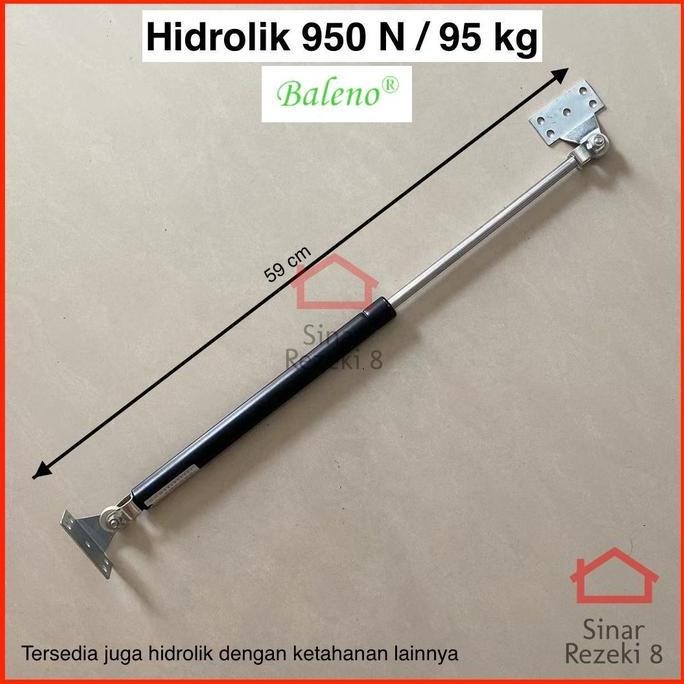 Hidrolik Gas Spring 950N 95 Kg Pintu Ranjang Tempat Tidur Jendela 900N