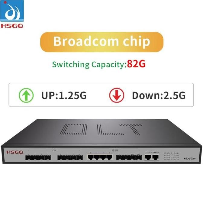 ready  HSGQ OLT GPON 8 PORT HSGQ-G008ID (blm termasuk SFP)