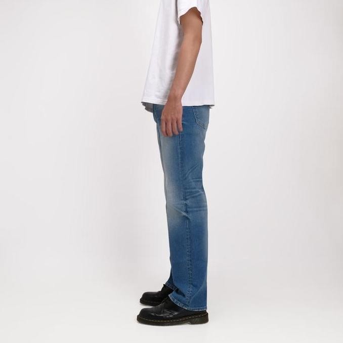 Rockmaker Celana Denim Regular Loose Sky Blue Jeans Nyaman daps