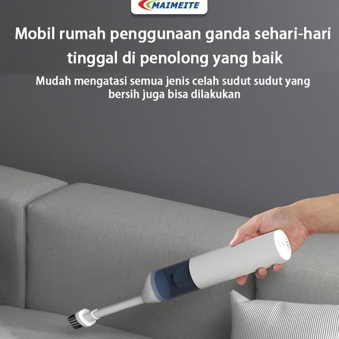 MAIMEITE Mini Penyedot Debu Portable Vacuum Cleaner Penyedot Debu Mobil Kuat Penghisap Debu USB Rech