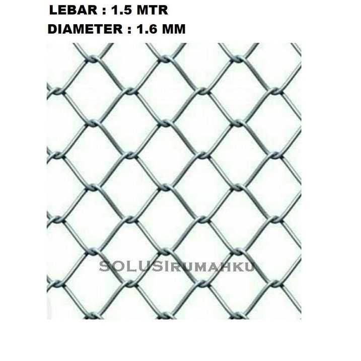 Kawat Harmonika 1.5 meter x tebal 1.6 mm Ram Wajik Kandang Hewan Pagar