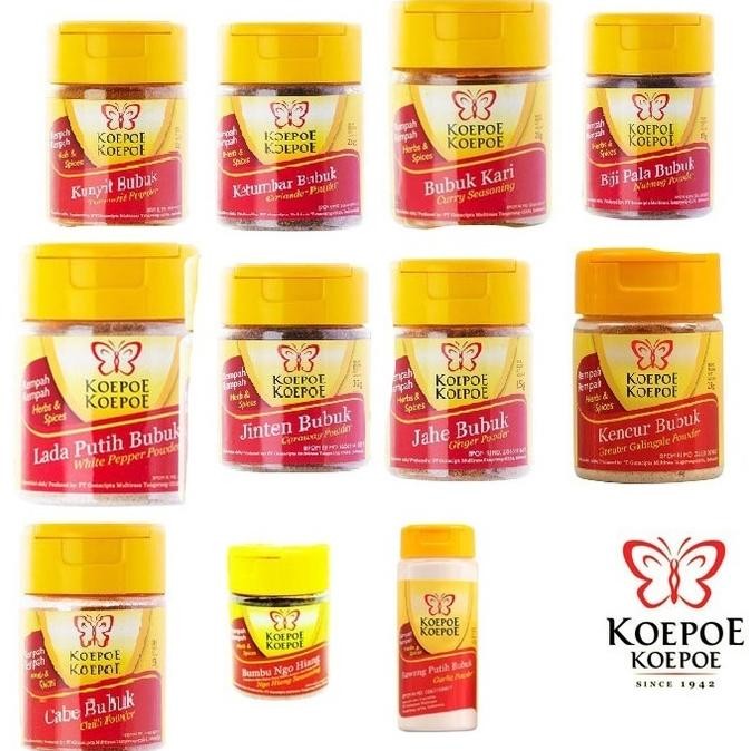 

Promo Bumbu Masak Kupu-Kupu / Rempah Koepoe-Koepoe Jahe Bubuk/Ketumbar/Biji Selasih