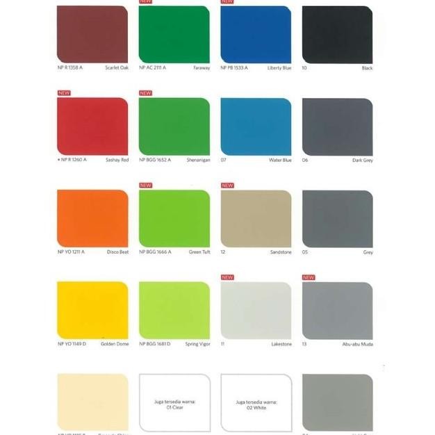 (Expert) ASLI 100% ELASTEX 3 IN 1 NIPPON PAINT 1KG / 1 KG WARNA LENGKAP PUTIH ABU ABU BIRU HITAM MER