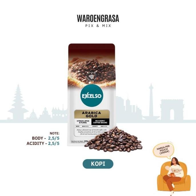 

[[ VELCRO / EXCELSO KOPI BIJI - ARABICA GOLD - 200GR BEST SELLER
