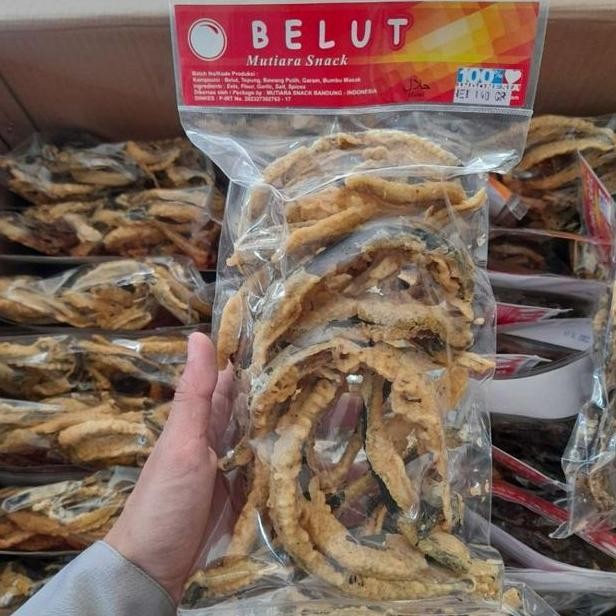 

Keripik Belut Crispy Belut Goreng Tepung Garing Oleholeh Khas Bandung