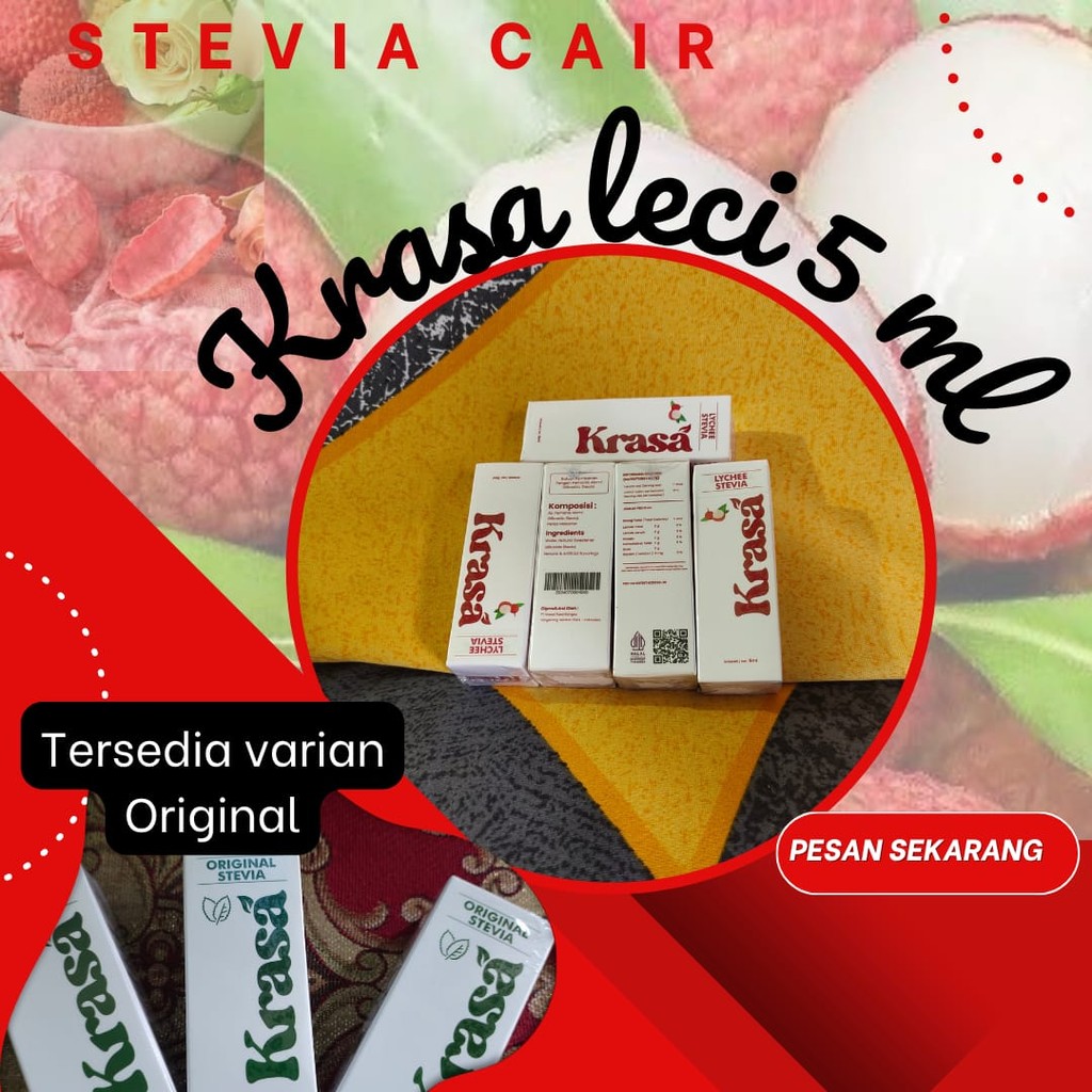 

Original Stevia KRASA LECI 5ML | Pemanis Alami Pengganti Gula | Pemanis Stevia Nol Kalori