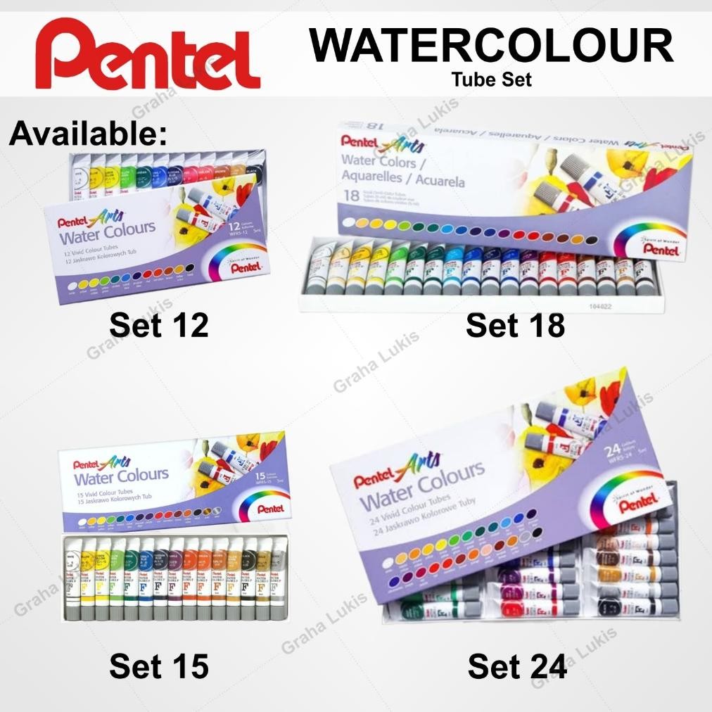 

Pentel Water Colours Set 18 / Cat Air Pentel 18 Warna Terlaris