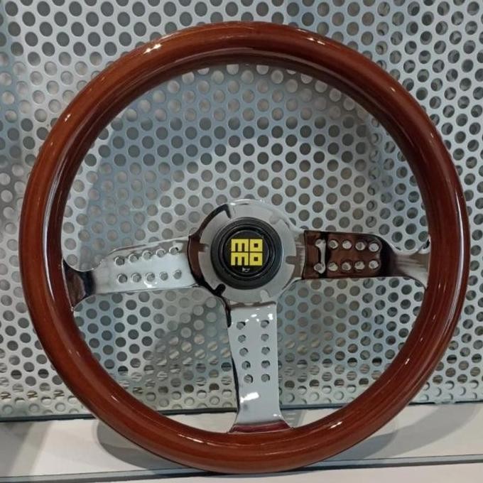 Stir Mobil Momo Kayu Klasik / Momo Setir Kayu Mobil Universal