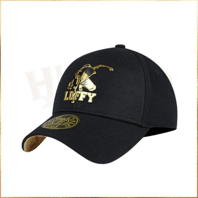 Sale Ready Stock  Topi New Era Angel X One Piece Monkey D Luffy Metal Logo Black Dad Cap Taiwan Excl