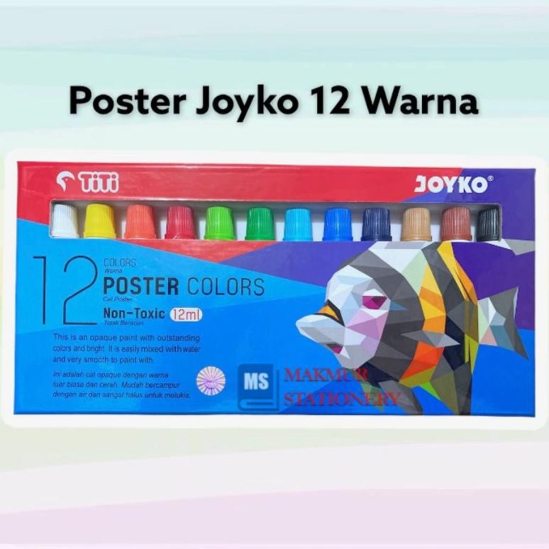 

Poster Color Cat Poster Joyko TiTi POC-12ML-12 Warna Colors Terlaris