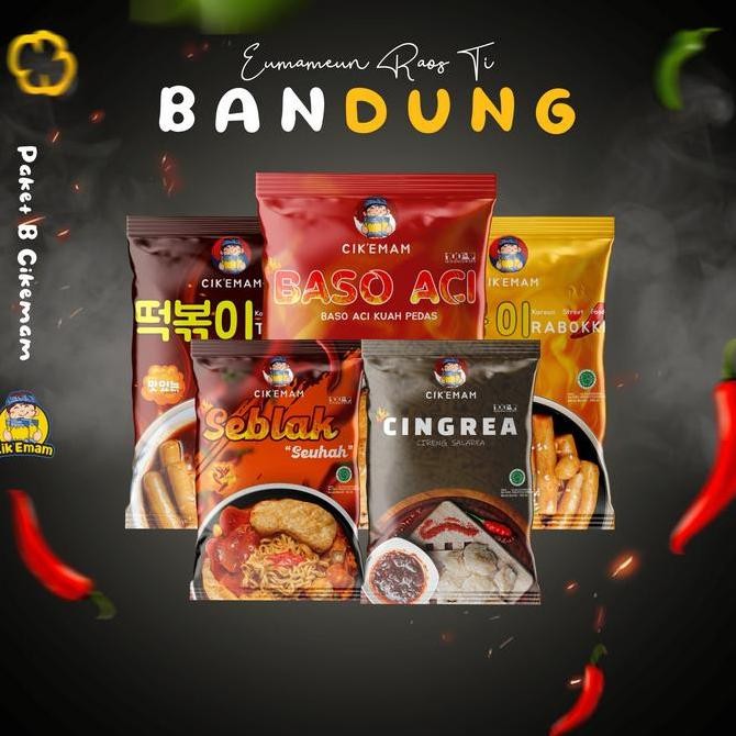 

CIKEMAM - PAKET B ( rabokki, toppoki, baso aci, cingrea, seblak ) food gochujang makanan ramen instan topokki pedas Goreng Mie Sambal Noodles Ramyeon Kuah Bakso Bawang Merah SHA