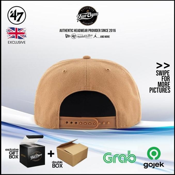 Murah [Original] Anaheim Ducks Sure Shot Camel Beige Snapback | Topi 47