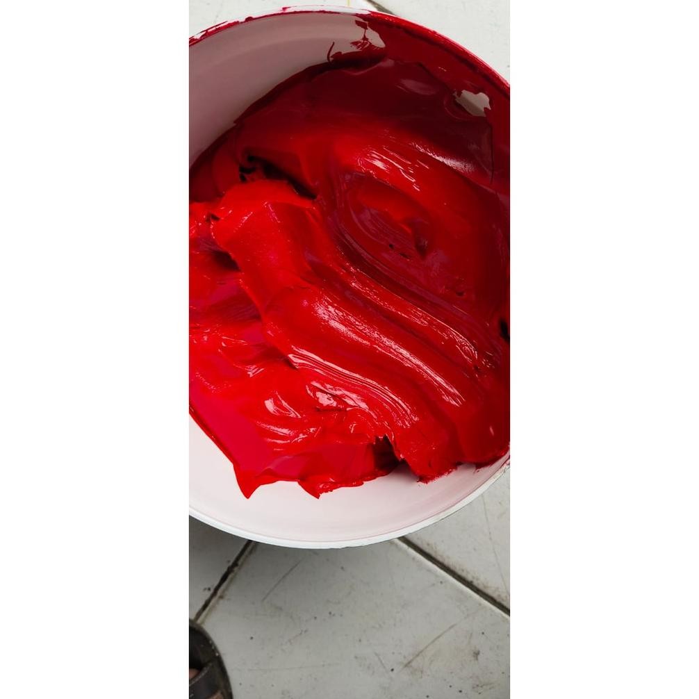 

Plastisol Economis Warna Merah SINAR HARAPAN Sablon Kemasan 1kg Terlaris