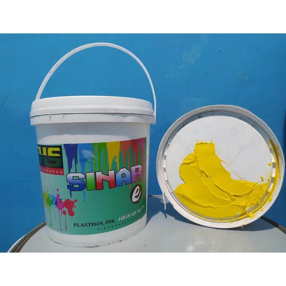 

plastisol economis sinar harapan sablon warna kuning kemasan 5kg Terlaris