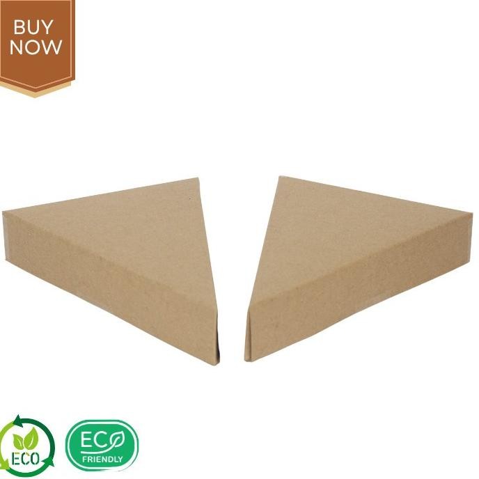 (Expert) Dus Pizza Slice Segitiga, Kotak Kemasan Jajanan Crepes Laminasi