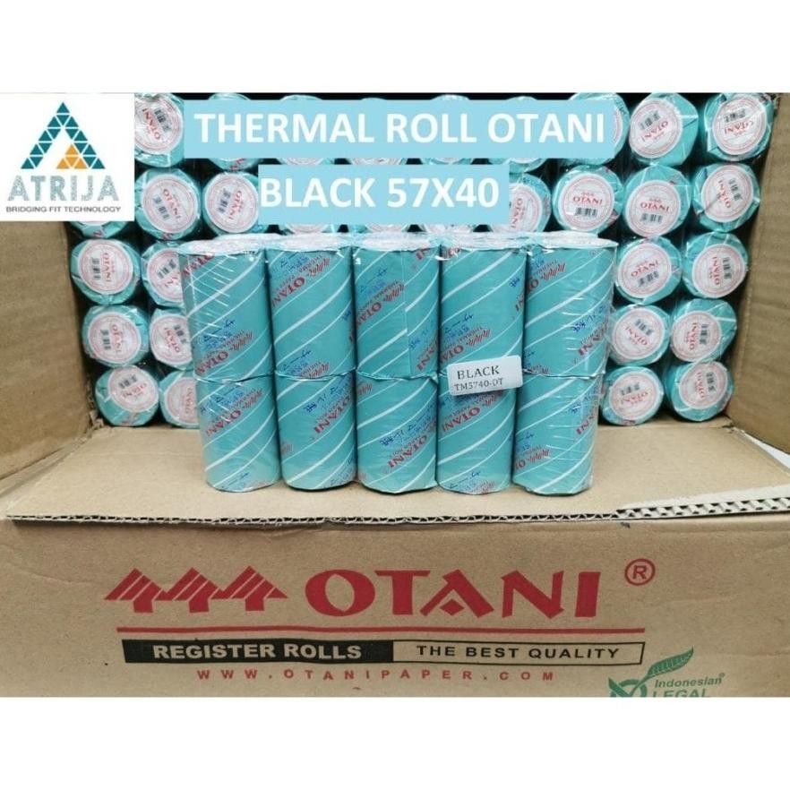 

1 BOX (100) Kertas Struk Thermal Paper Roll Black 57x40 / 58x40 RB07
