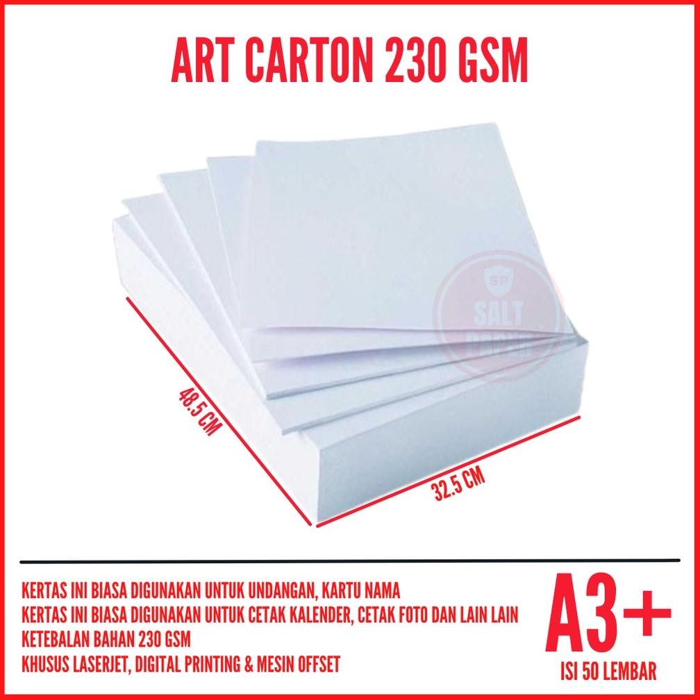 

Art Carton A3 Plus 230 gsm 50 lembar / Art Carton 230 gsm A3 Plus RB07