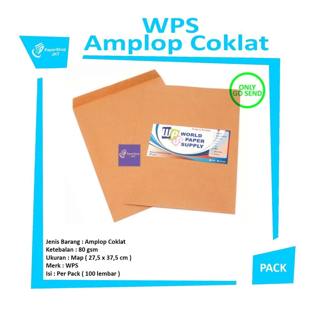 

Baru Amplop Coklat Folio 27.5x37.5cm WPS 1 Pack