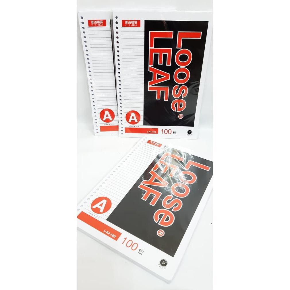

KERTAS BINDER ISI REFILL BINDER NOTE LOOSE LEAF A4 100 GARIS TOYO 30 LUBANG RB07