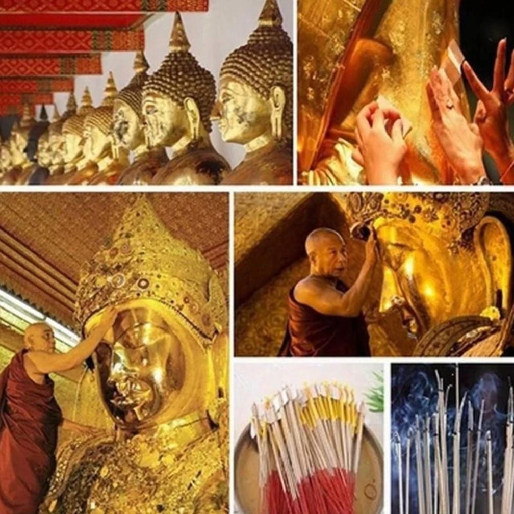 

Kertas Emas Metalik 9x9cm / Perak Kilap / Aluminium Foil Emas Sheet / Dekorasi DIY Making Gilding Art 100PCS RB07