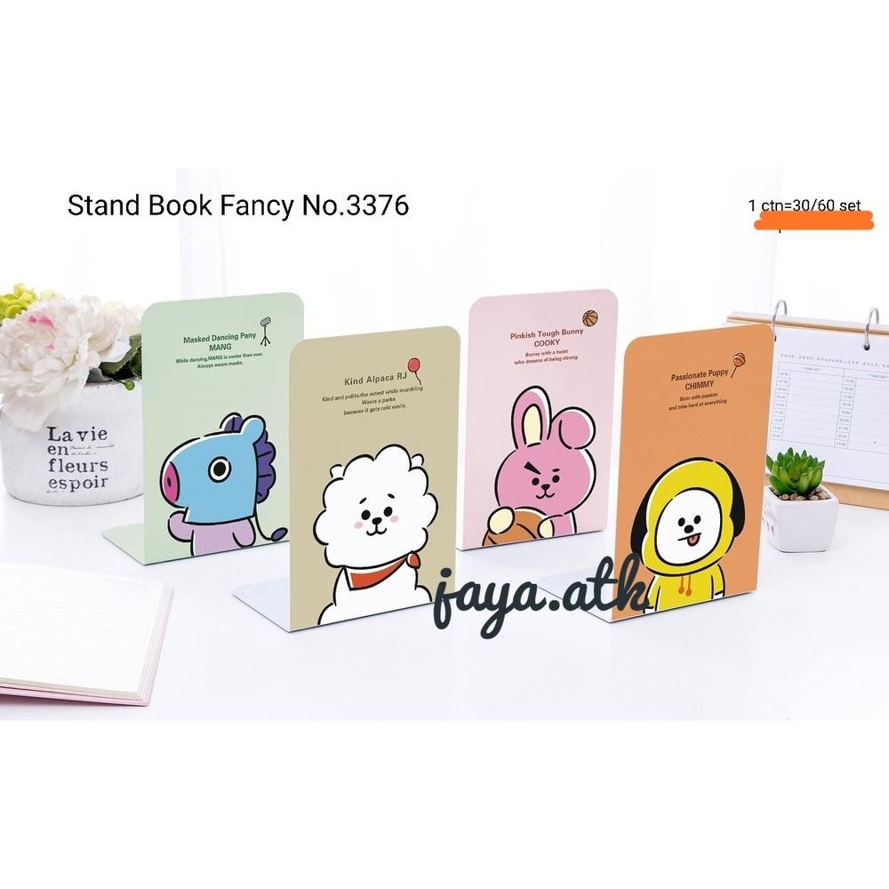 

BOOK END PEMBATAS BUKU BESI LUCU FANCY KARAKTER HOLDER PENYANGGA BUKU RB07